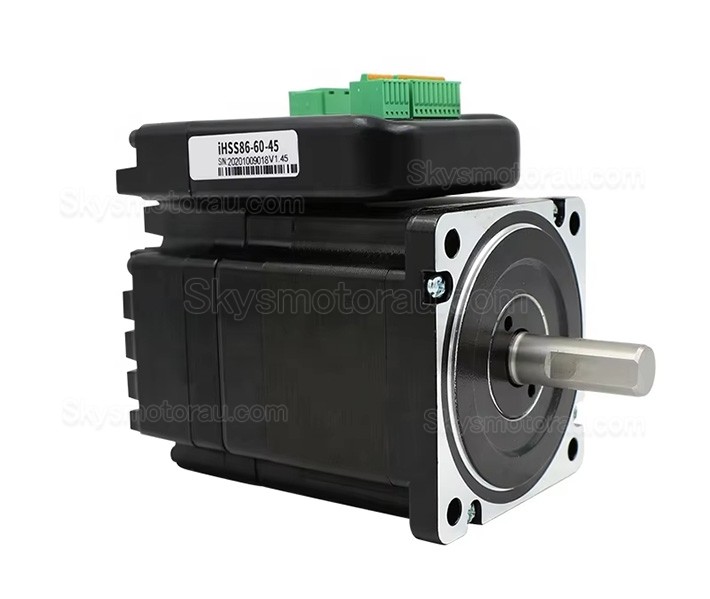 JMC iHSS86-60-45 NEMA 34 Closed Loop Integrated Stepper Motor 1.8 Deg 4.5Nm 6A 60V 2 Phase